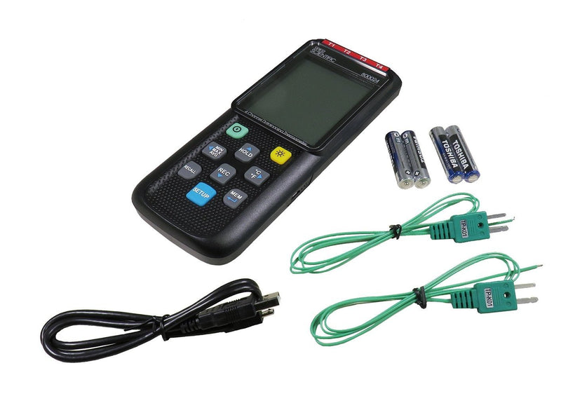 4-Channel Datalogging Thermometer